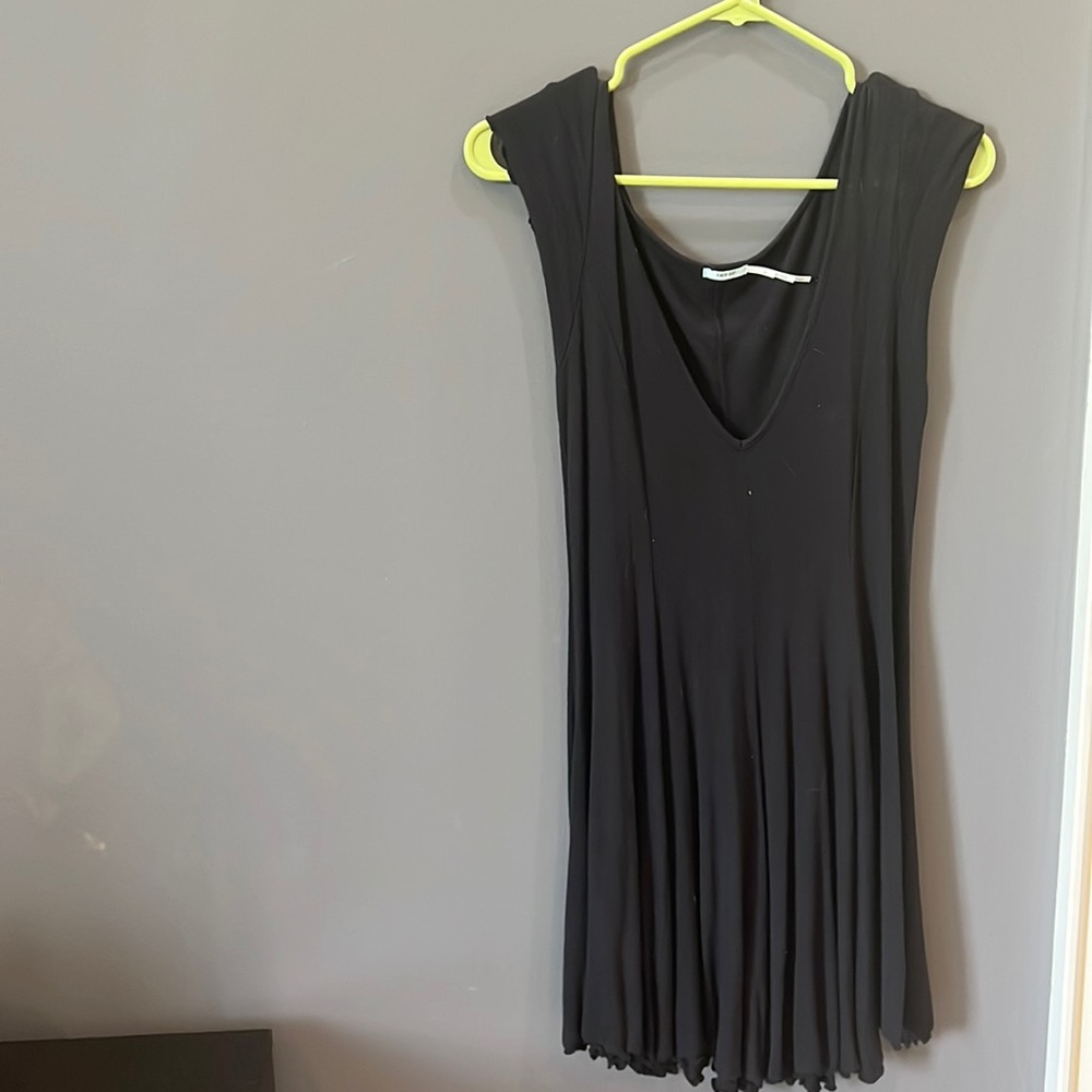 Black flowy mini